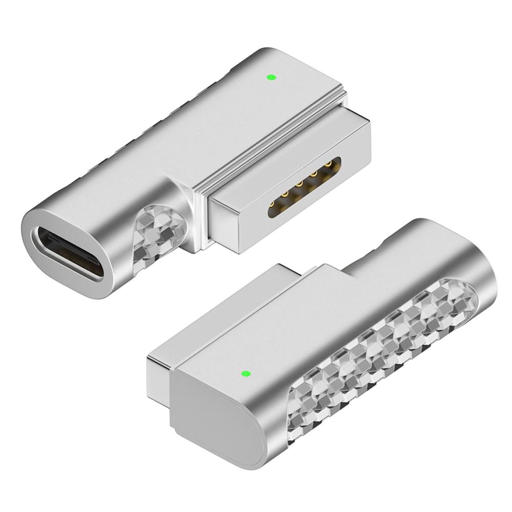 

Сумісний з адаптером MagSafe 2 на USB-C (мама) для MacBook Pro Air, конвертер Type-C, підтримує швидку зарядку PD As Shown A
