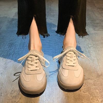 Off White Flat Woman Footwear Lace Up Gym Shoes for Women Korean On Offer Trends 2025 Sale Daily Routine High Quality New In A H