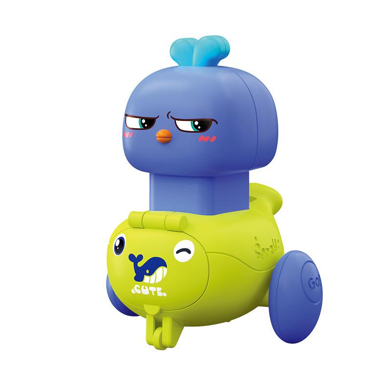 Children's Inertia Toy Car Cute Bunny Inertial Scooter Toy Boys' Mini Pull Car 0-3rd Birthday Gift