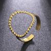 Cazador Trendy Minimalist Women's Ring Stainless Steel Hollow Round Open Rings Gold Color 2026 Trendy Jewelry Valentine Gift