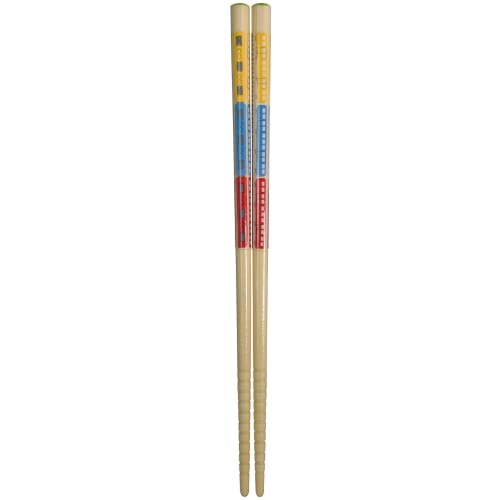 Aoba Chopsticks, Dishwasher Safe, Natural Bamboo, Train Design, 18cm, Product Number 227434
