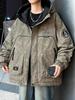 Men's & Teen Boys' Trendy Velvet-Enhanced Winter Jacket, Thick Cotton Windbreaker for Older Kids & Junior High Students
