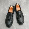 Fashion 2025Fashion Men Casual Leather Shoe High Quality Classic Business Dress Shoe Outdoor Antiskid Casual Flat Designer Tassel Loafer