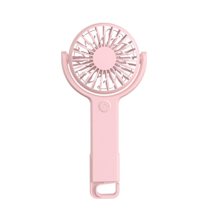 Handheld Fan Portable Fan Rechargeable Small Pocket Fan with 5 Speed Foldable Hook for Office Outdoor Indoor Pocket Fan