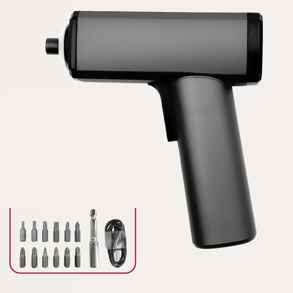 3.6V Electric Cordless Screwdriver Rechargeable Portable Screwdriver with LED Light 12Pcs Bits Storage Bag Screwdriver