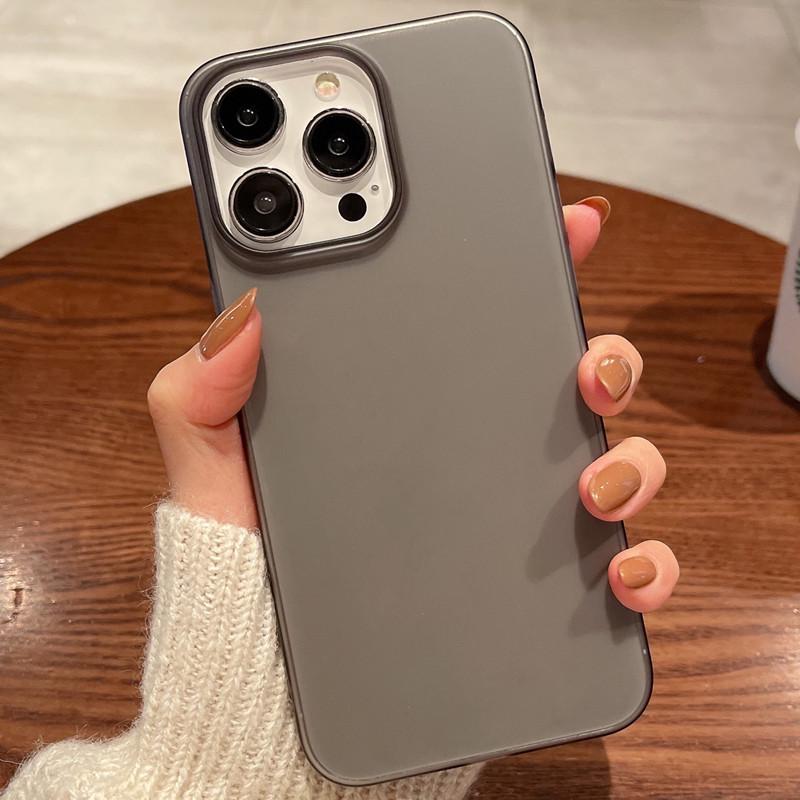 iPhone 11/13/14/15/16e/17Pro Case: Solid & Transparent, Premium Feel, Simple Design