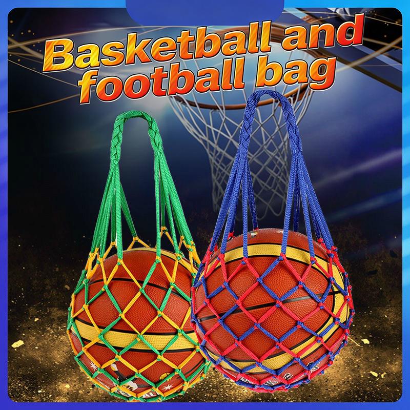Fotbalová síťová taška Nylon Tučné úložiště Přenos jednoho míče Přenosné vybavení Venkovní sporty Fotbal Basketbal Volejbal