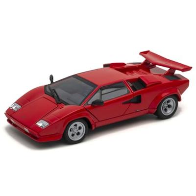 WELLY 1/24 Scale Lamborghini Countach LP 500 S Red / Diecast Model Car, Finished Product, 24112W RD