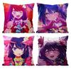 Hot Anime Oshi no Ko Hoshino Ai Pillow Case Anti-dustmite Pillowcase Invisible zipper silky short plush Sofa cushion cover