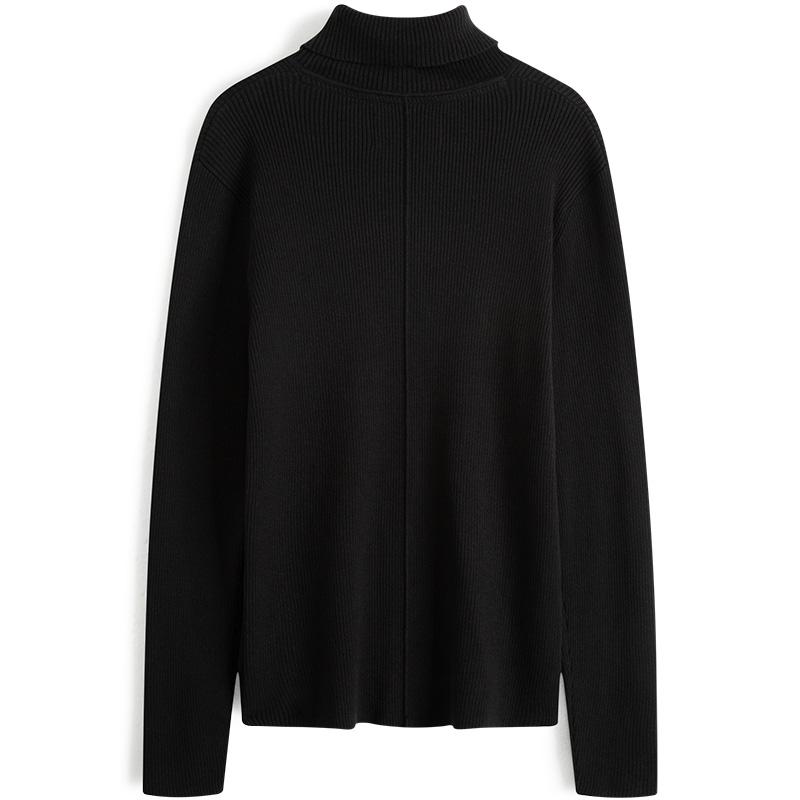 Calvin Klein Autumn Winter Casual Minimalist Embroidered Comfortable Cotton Knit Sweater Men Sweater Space-Black ZM02513-BEH