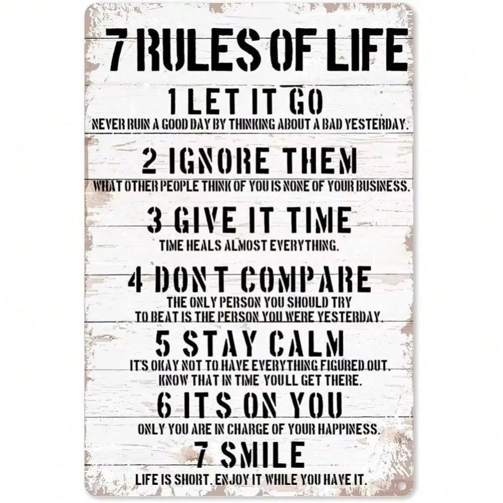 **Metal Wall Art Sign 20x30cm Tin Painting Home Decor**