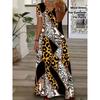 European and American Fashion V-Neck Women's Dress