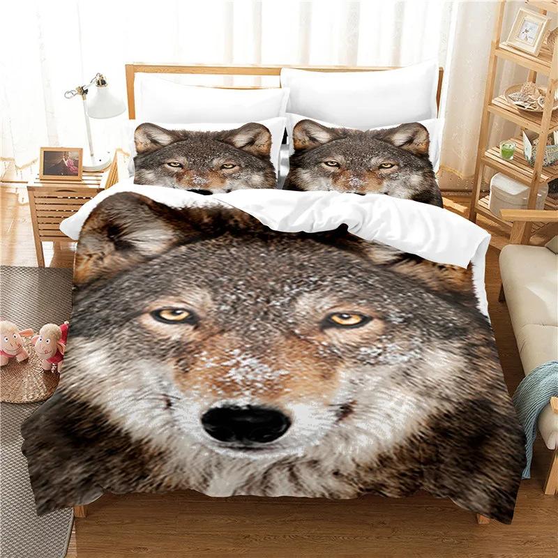 

Steppenwolf Wolf Modern Style 3D Print Bedding Set Cozy Duvet Cover King Queen Twin Size Birthday Gift Boy Adult Bedroom Decor EU Single 135x200cm