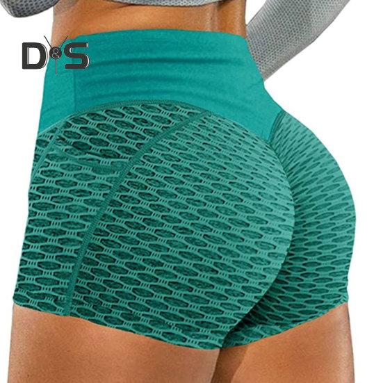 Weiche Fitness-Shorts, elastische, weiche Waben-Damen-Sommershorts