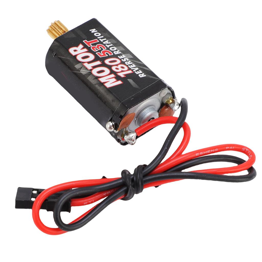 180er Bürstenmotor 11T Ritzel RC Elektrischer Bürstenmotor mit Kühlkörper für 1:18 Fernbedienungs-Crawler 53T