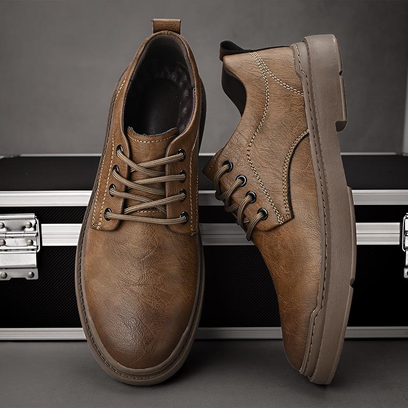 Fashion Classic Men's Genuine Leather Casual Shoes All-match Business Sneakers New Fashion Anti-skid Oxford Shoes Formal Dress Footwear