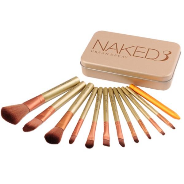 

Regence NAKED3 portable makeup brush set of 12, mixed colors, 1 set, the most popular beauty accessory in Korea