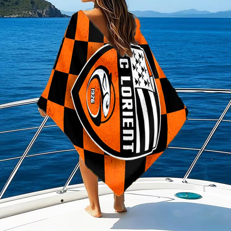 Lori-ent Football Club Beach Towel - Soft, Absorbent Microfiber, Lightweight, Ideal for The Beach, Parties, Travel, Camping fan gifts