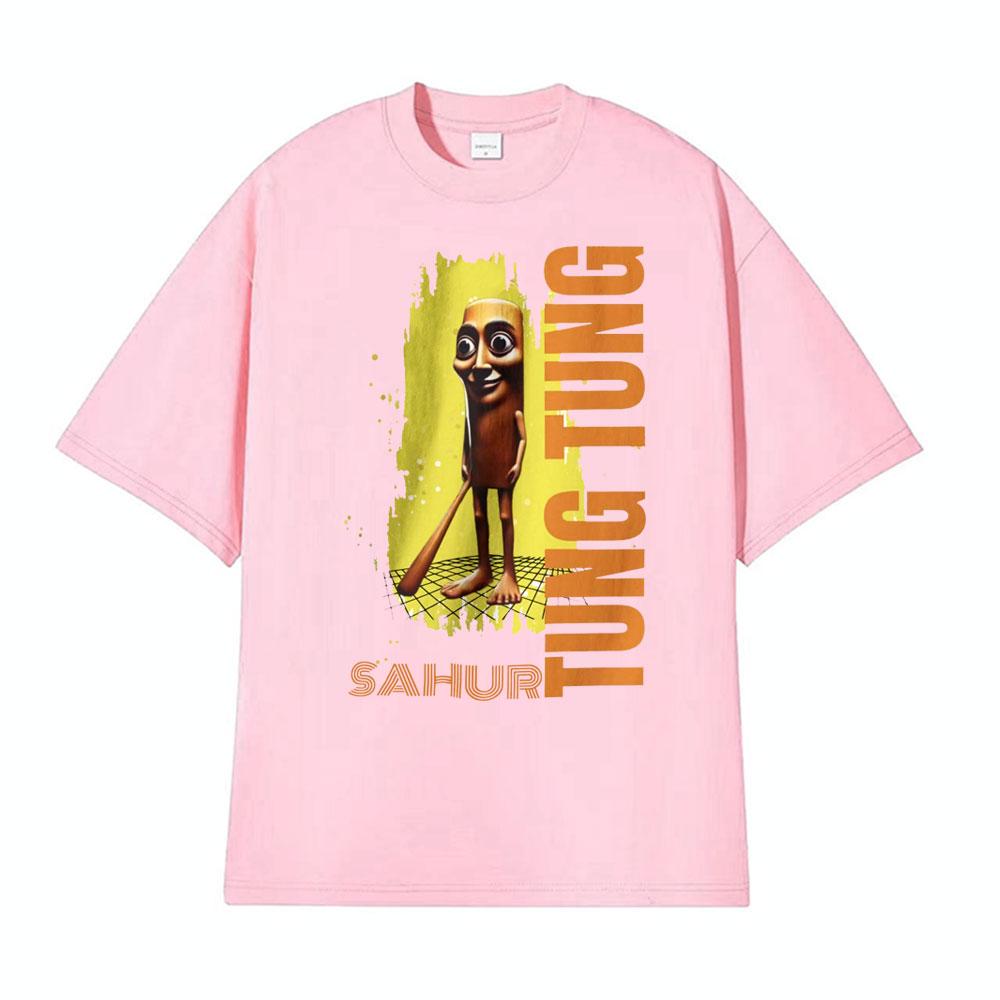 Funny Tung Sahur Meme Tshirt Tralalero Tralala Shark Tee Shirt Men Women Fashion Hip Hop Humor Style  Summer Pop Cotton T Shirt