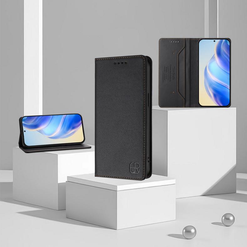 

Для Realme P4 P3 P2 P1 Pro 5G Магнітний шкіряний гаманець RFID Funda Для OPPO Realme Note 50 Розкішний чохол Realmi P3 Ultra Книжка-чохол Realme P3 чорний