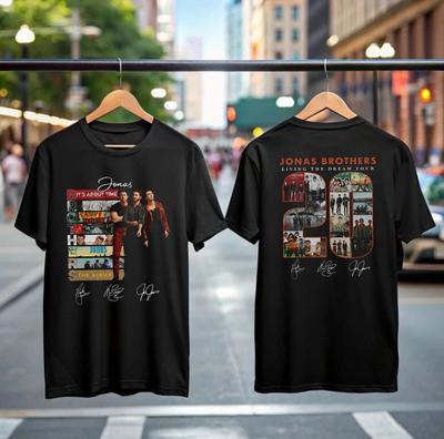 20 Living the Dream Tour 2025 T-Shirt, Geschenke für Fans Jonas Brothers x Marshmello