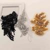 British Style Handmade Shoulder Jewelry Tassel Rhinestones Epaulettes Clothing Accessories Epaulet Shoulder Brooches