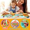 DIY quiet book farmer's market children's picture recognition puzzle stickers parent-child interactive fun toys jelly sticker book