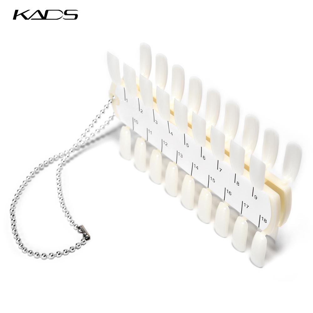 kads 36 Stück Nagelspitzen, Natur, für künstliche Nägel, Übungsdisplay, Nagelkunst-Palette