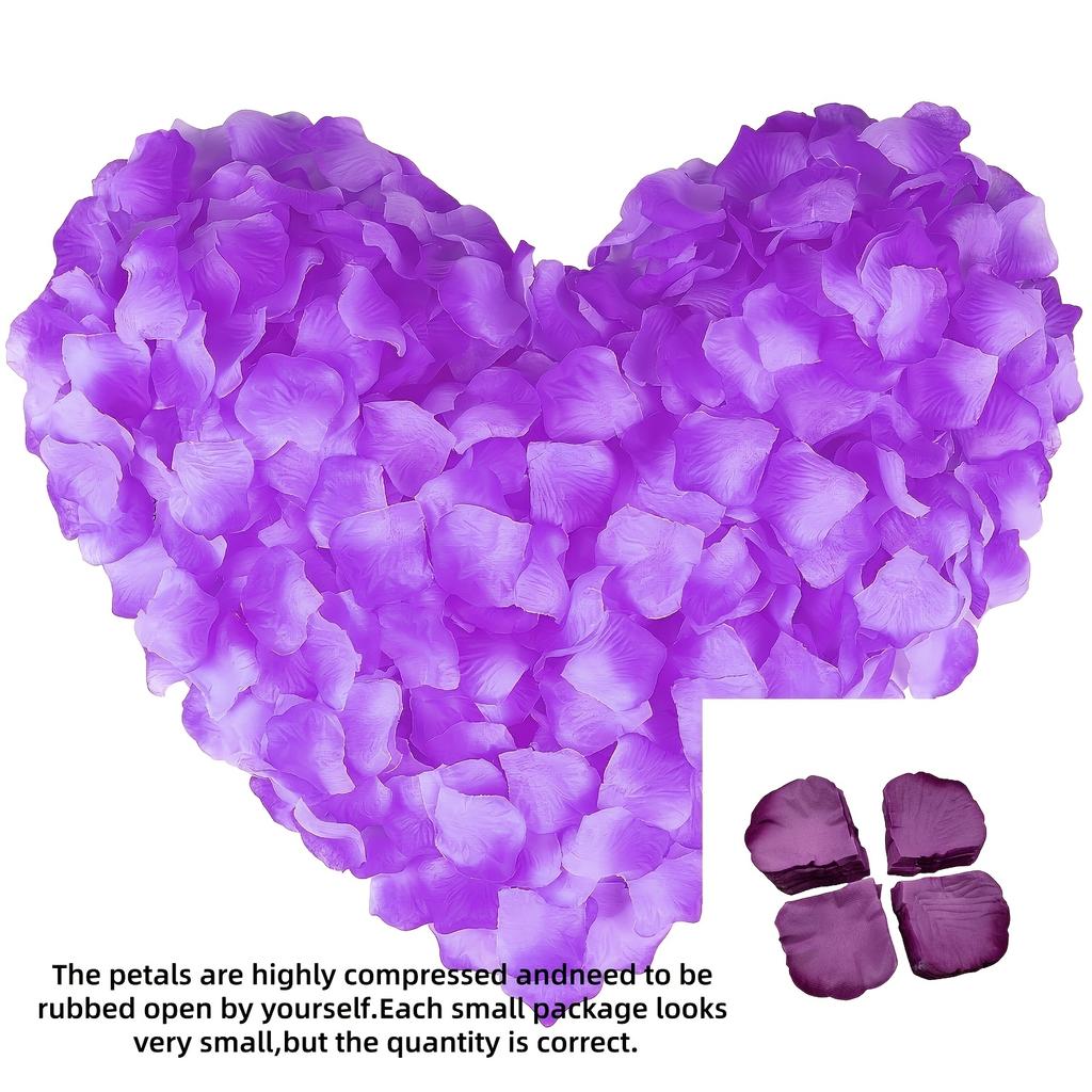 1 pièce 1000 pièces/paquet Pétales de Fleurs Artificielles | Roses de Mariage Roses Artificielles Pour Fiançailles Demande en Mariage Et Saint-Valentin Fabriqués en Plastique