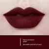 Black Matte Dark-Toned Lipstick in a Deep Shade, Vintage Vampire Style, Long-Lasting and Waterproof