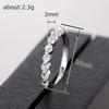 Trendy diamond ring, classic minimalist trendy fashion ring, Korean style stylish tail ring