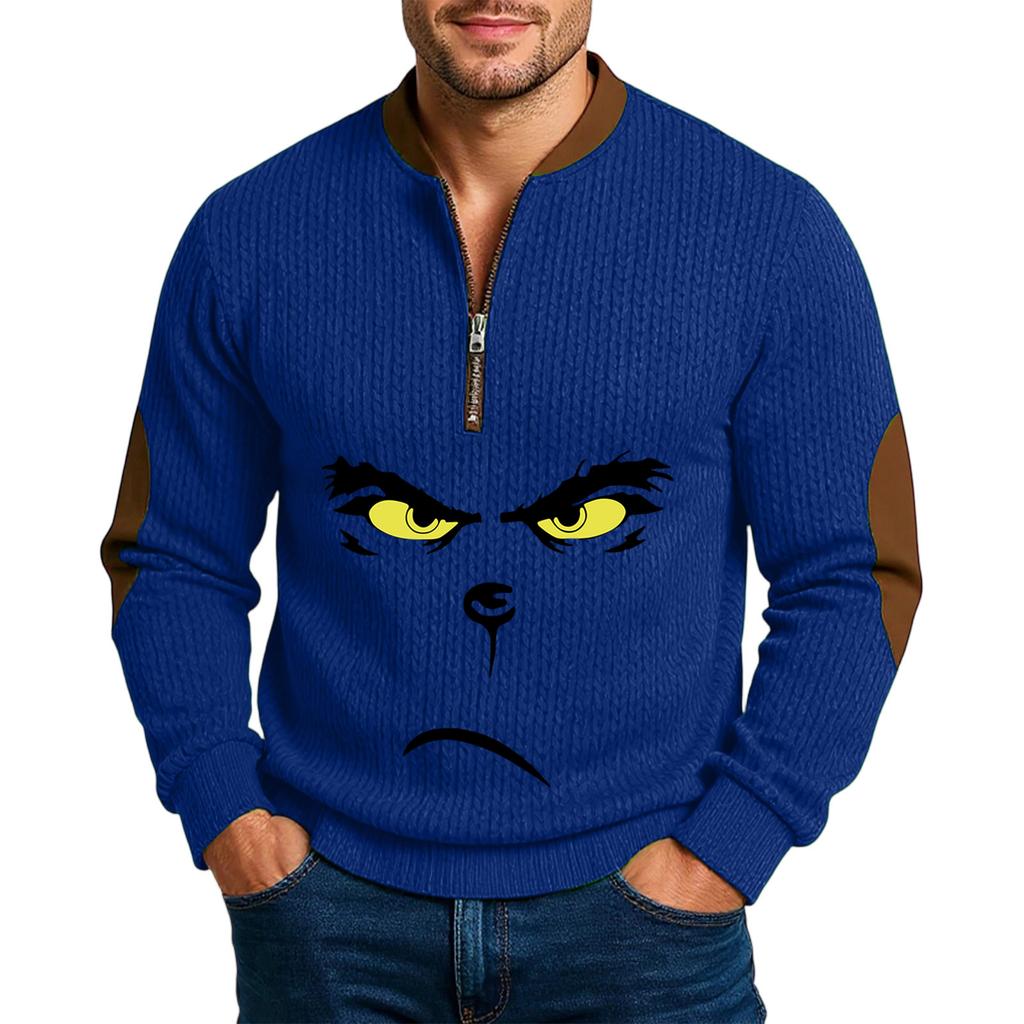 Men'S Outdoor Zipper Long Sleeved Sportswear Casual Sweatshirt