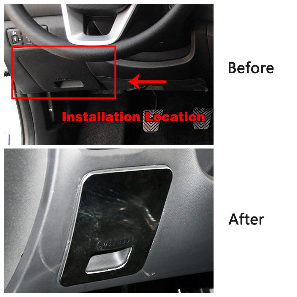 For Hyundai Creta IX25 2016-2018 Driver Side Glove Storage Box Adjust Switch Button Cover Trim Stainless Steel Interior Moulding