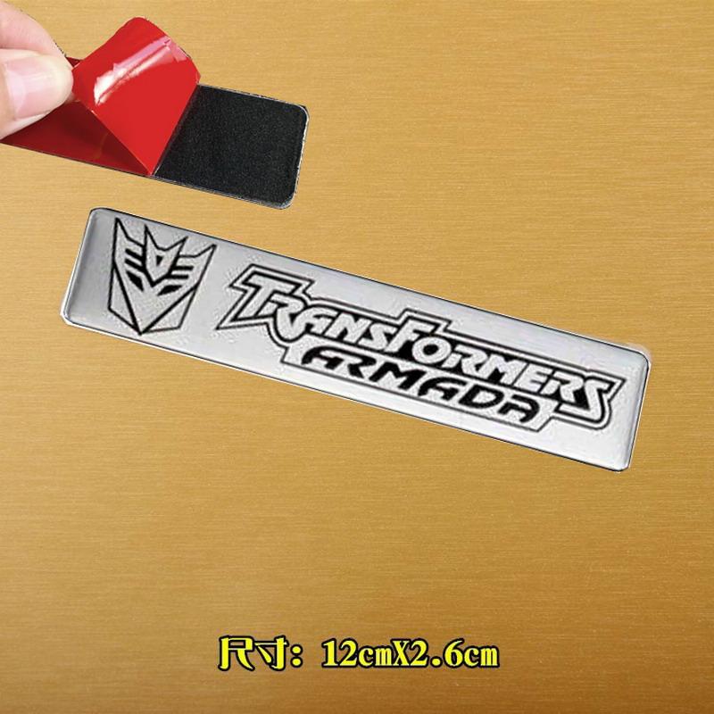 Autobots Badge Decepticons Logo Aluminum Alloy Stickers Transformation Toys Emblem Decal Phone Decoration Mobile Accessories 3D Kid Friendly