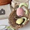 Cushion tulip padding pearl backpack bag decoration key ring bag charm