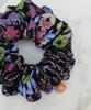 Maia Rose Jacquard Scrunchie Hair Tie - Blue Purple