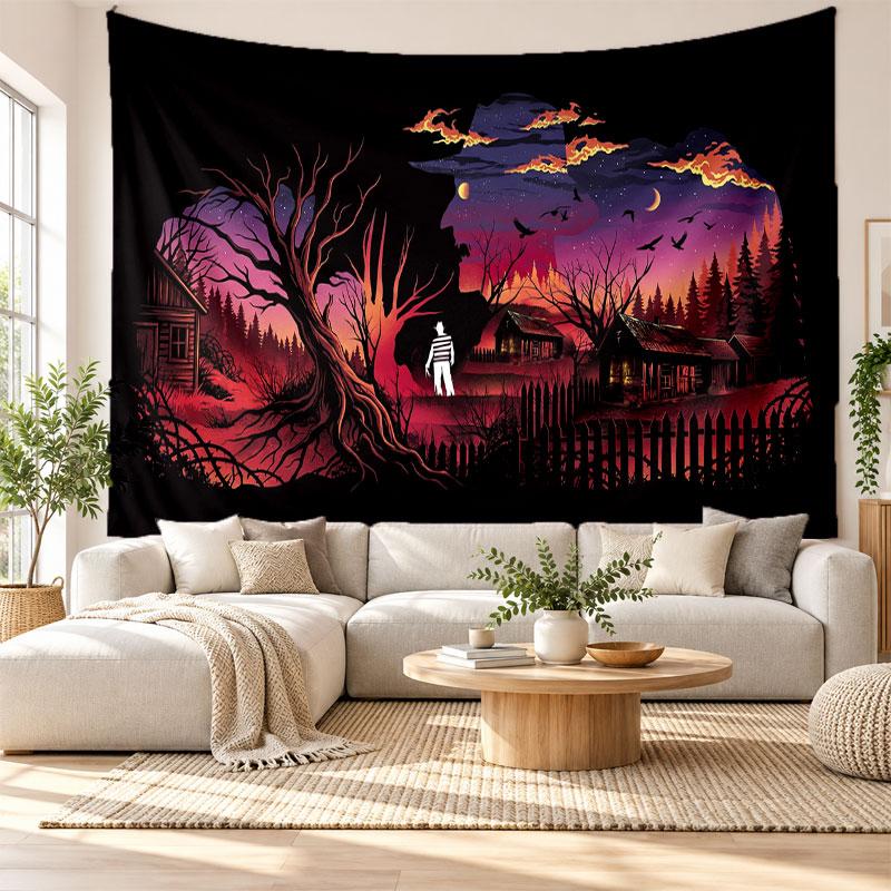 A Nightmare on Elm Street Freddy Krueger Wall Tapestry Home Decor Hanging Cloth Art Background Tapestry for Bedroom