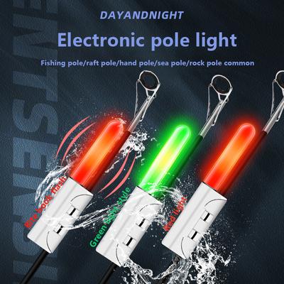 1Pc Sharp End Fishing Electronic Rod Light Luminous Stick Flash Cr425 Lithium Battery Led Removable Waterproof Night Tackle