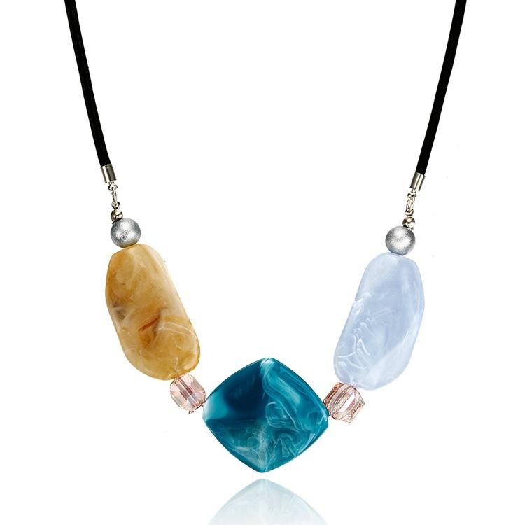 

JMXD-Candy Акриловое ожерелье Женское, Геометрические подвески Аксессуары, Новые модные аксессуары синий