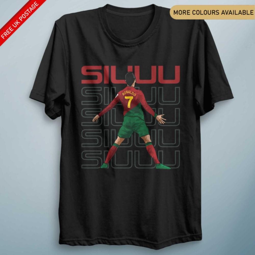 Ronaldo T Shirt Kids SIUUU Merch Boys CR7 T Shirt Ronaldo Football Gift S