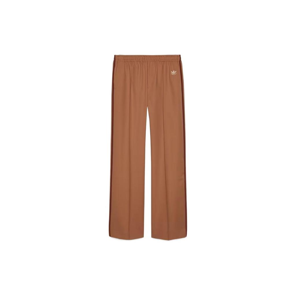 GUCCI x Adidas Originals Knitted Sweatpants Men's Brown 714926-ZAKQ9-2190