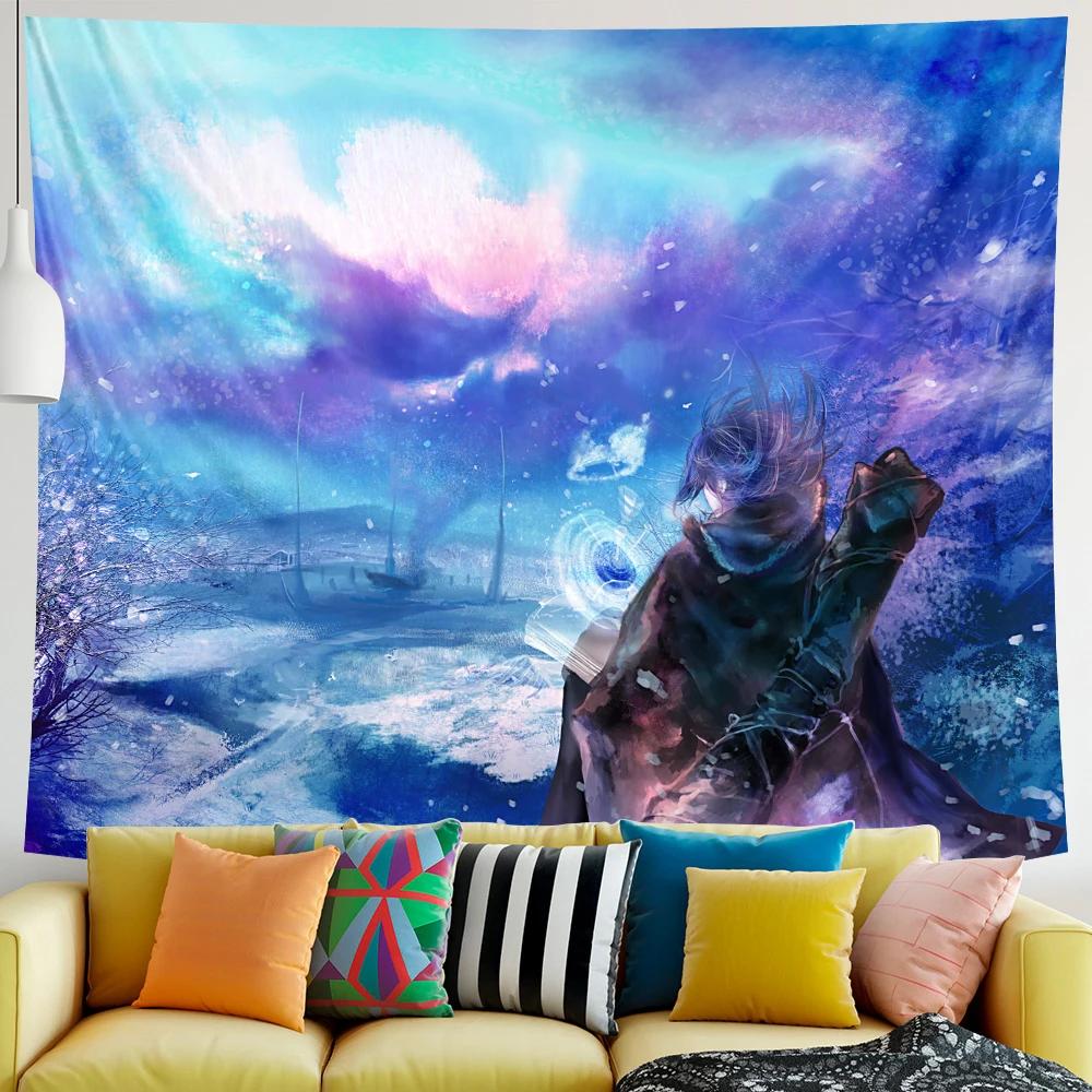 Decorative Fantasy Scene Hippie Bedroom Bed Sheet Yoga Mat Abstract Art Home Decor Tapestry