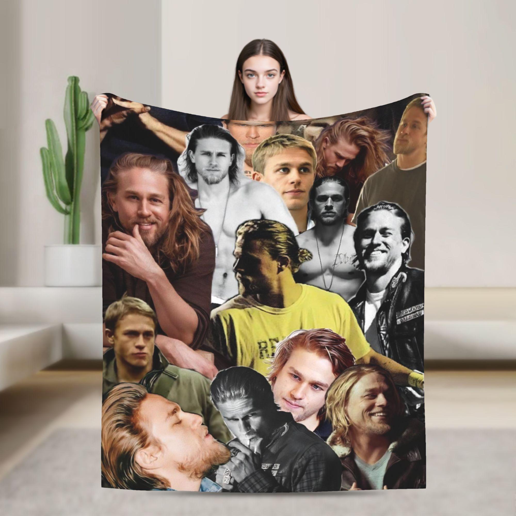 

Charlie Hunnam Monster The Ed Gein Story Blankets Travel Office Flannel Bedding Throws For Couch Chair Warm Soft Bedspread Gift 30x40in