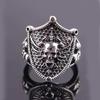 Brand Skull Shield Ring Fashionable and Domineering Men's Ring Opening