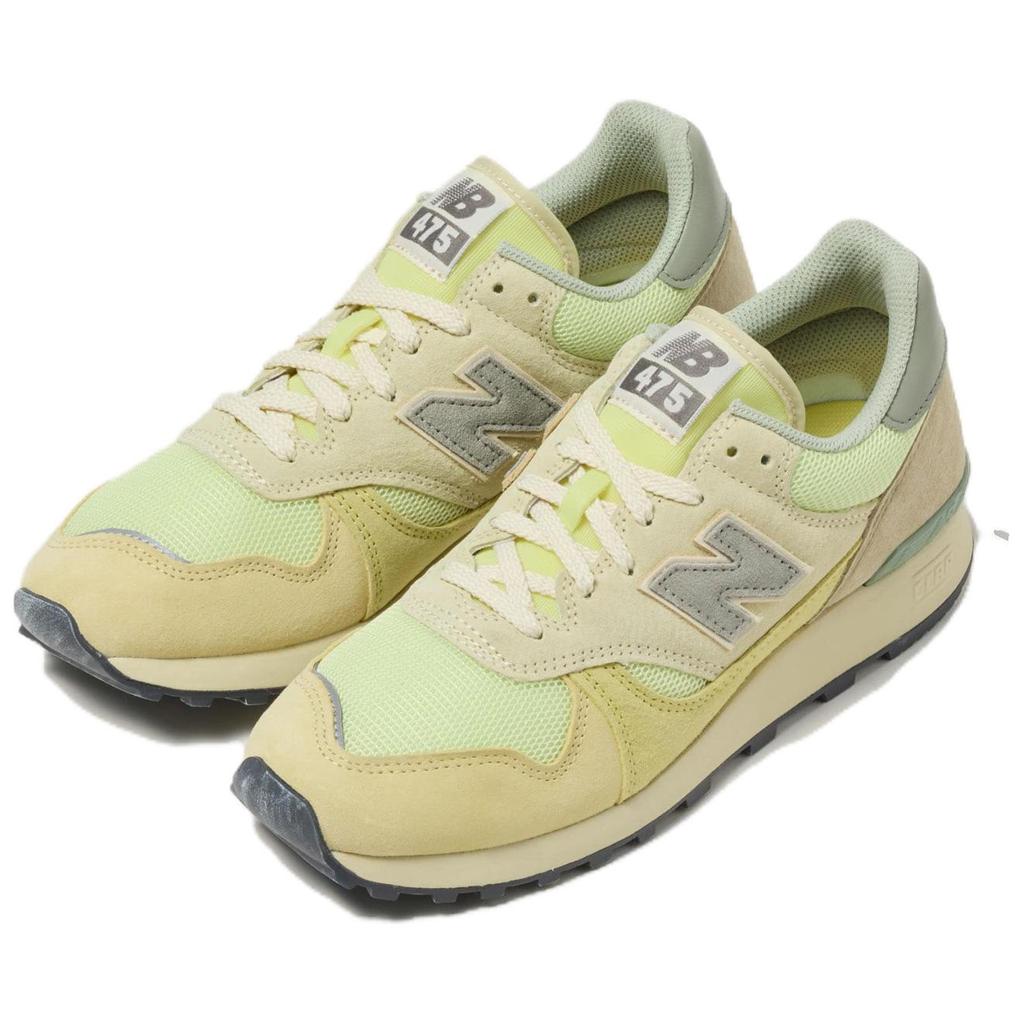 New Balance AURALEE X 475 Aloe Wash Beechnut Unisex Sneakers Yellow Lily-Pad U475AR