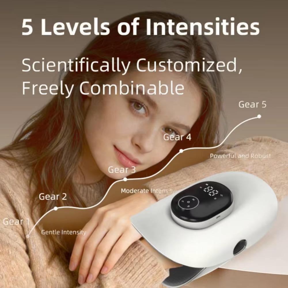 Warm Electric Massager Hot Compress Finger Stretching Device Wrist and Palm Massage Machine  Gift