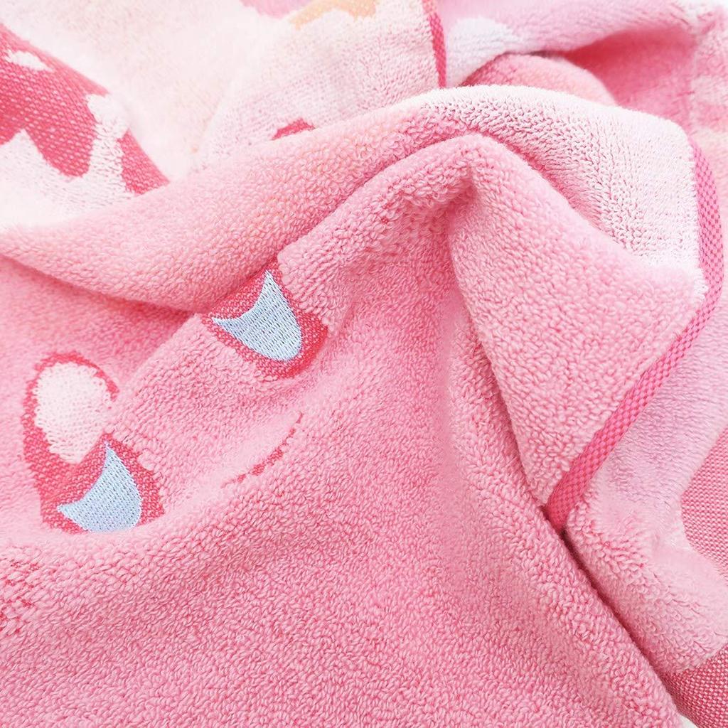 Marushin Face Nintendo 34 x Fluffy Available in Two 4585001200 Towel, Kirby, 80cm, Kirby, Cotton, Sizes,