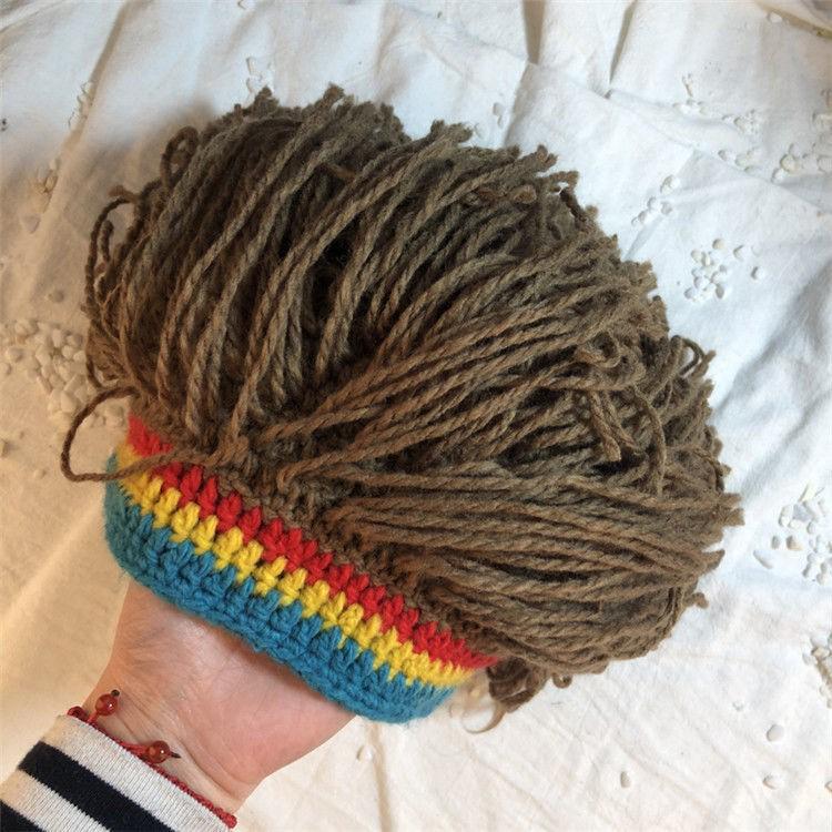 Trendy Unisex Knitted Dreadlock Wig Hat - Hip Hop Party Style