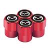 4pcs Car Wheel Tire Valve Caps Stem Case With Logo Auto Styling For Mazda 2 3 6 5 Axela Atenza CX 5 323 CX3 Emblems Accessories FF26