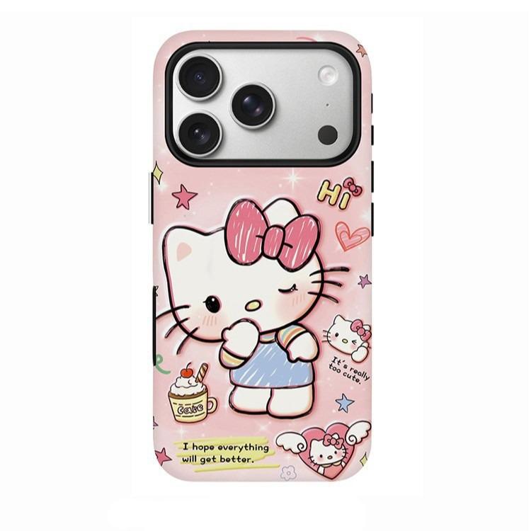 

Cartoon Cat Full Coverage Lens Case for iPhone 17 Pro Max/16 Pro/15/14 Apple 17